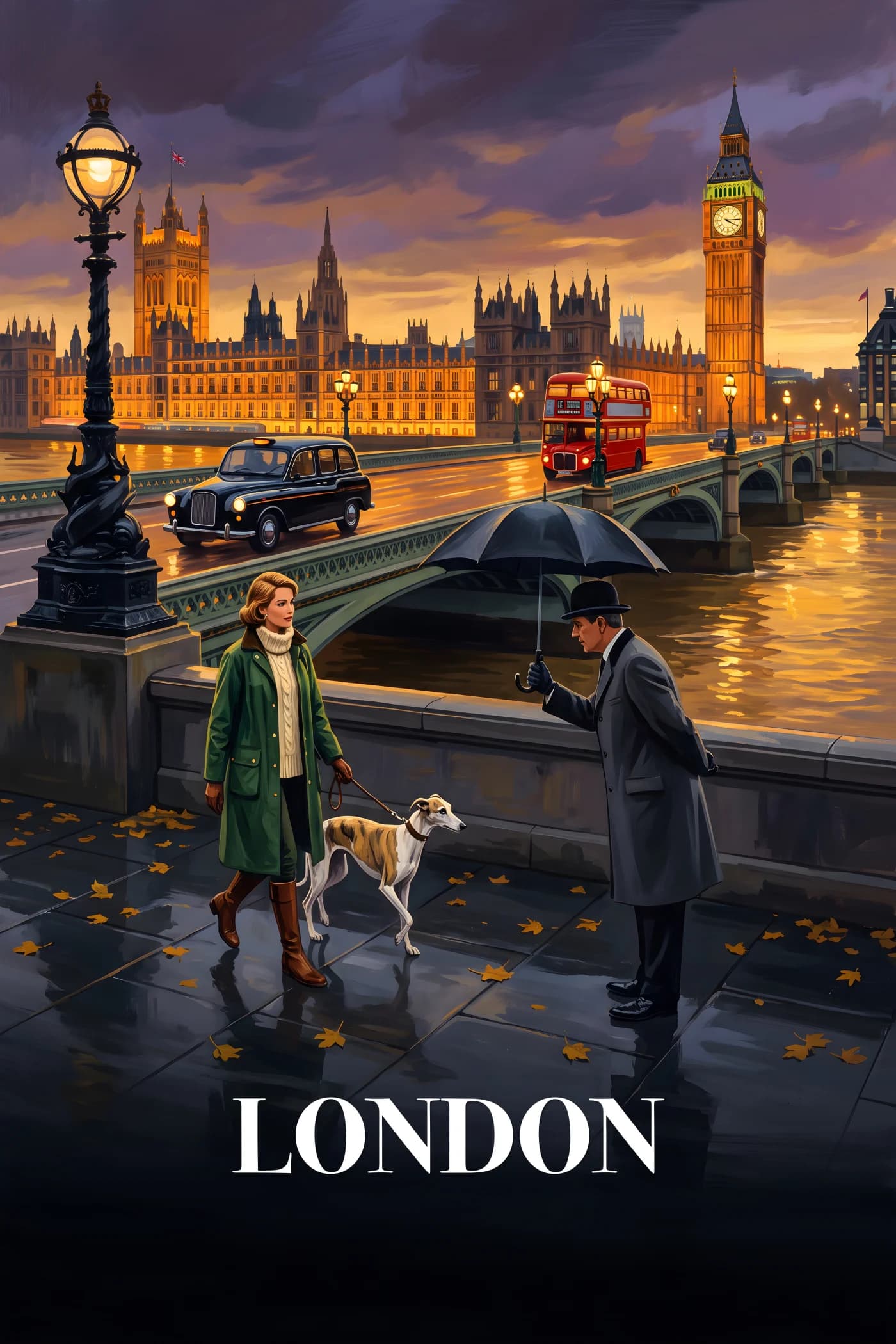 London Art Print — Westminster & Big Ben