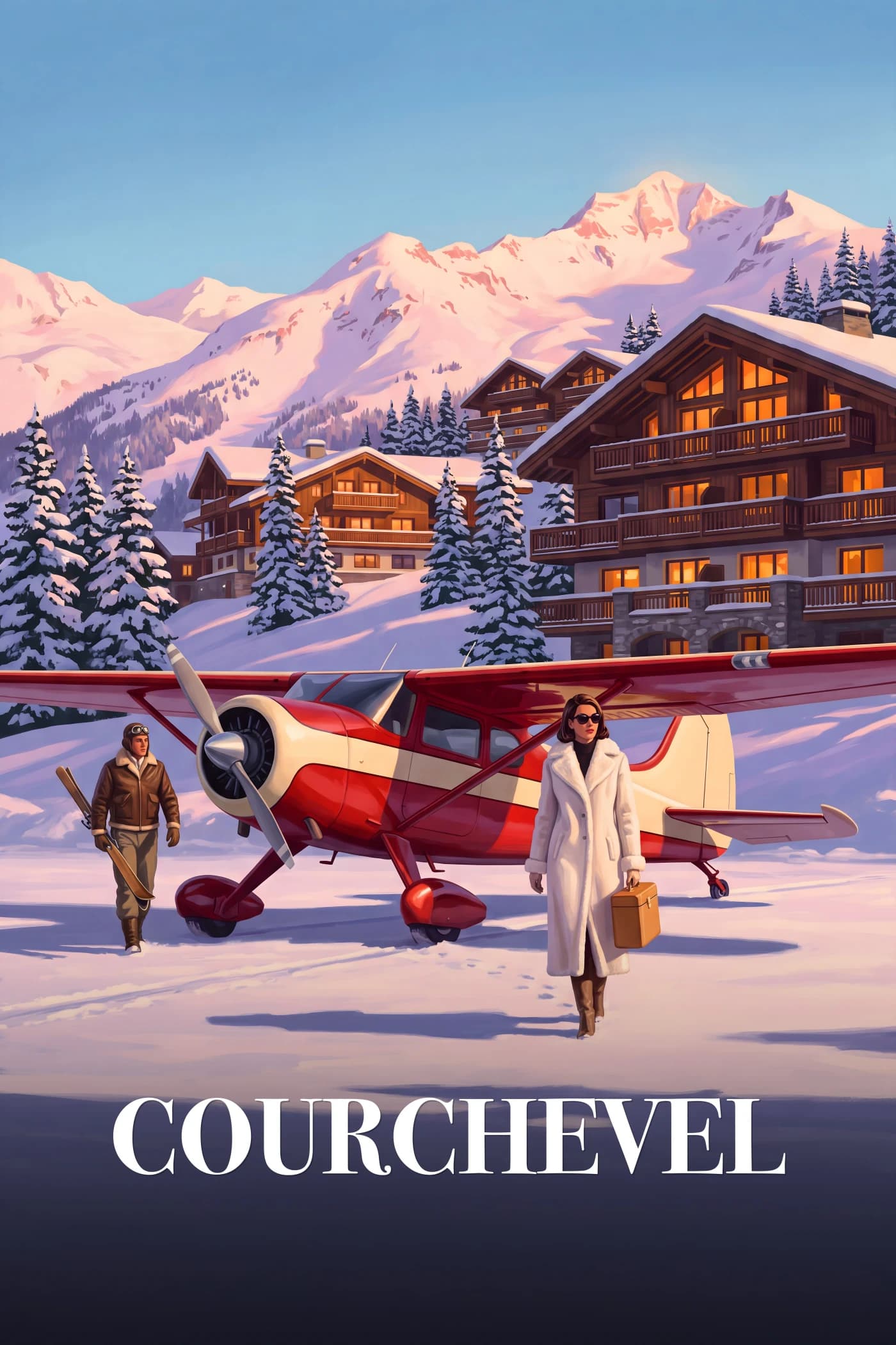 Courchevel Art Print — The Altiport at 1850