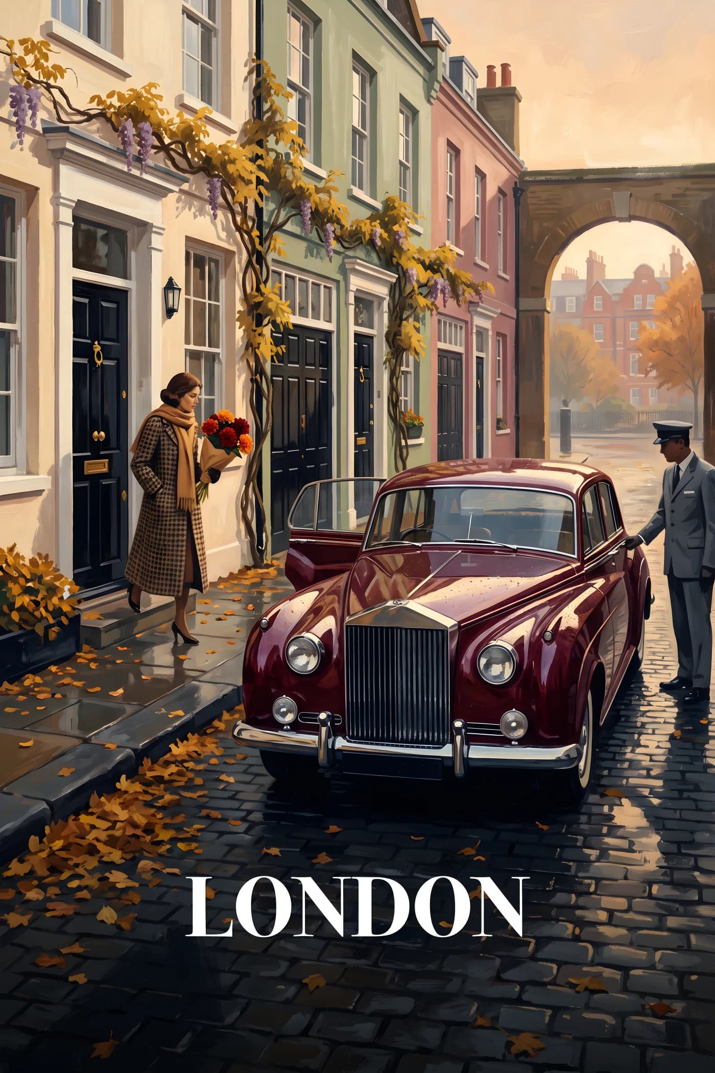London Art Print — Mayfair Mews