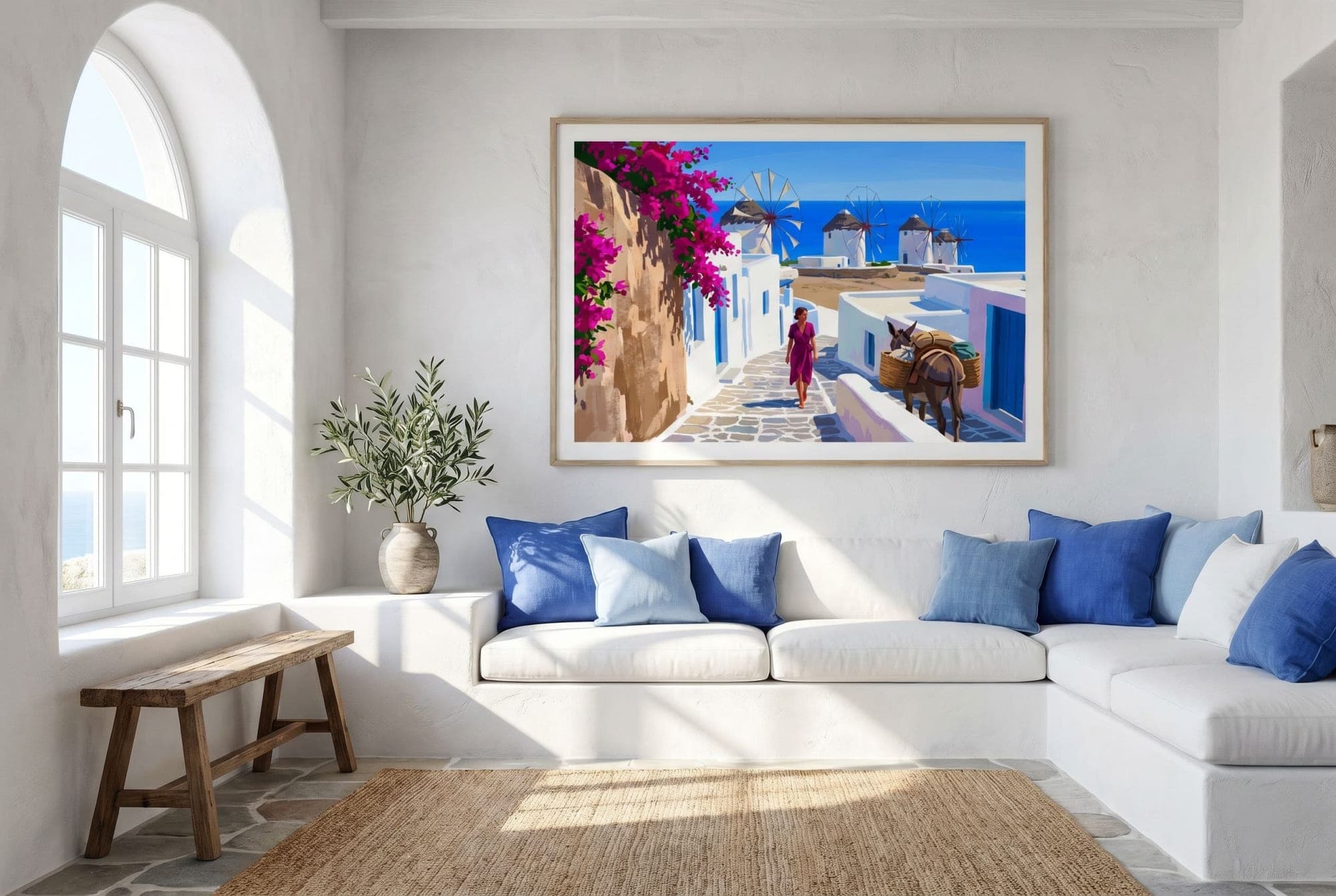MYKONOS fine art print — in situ