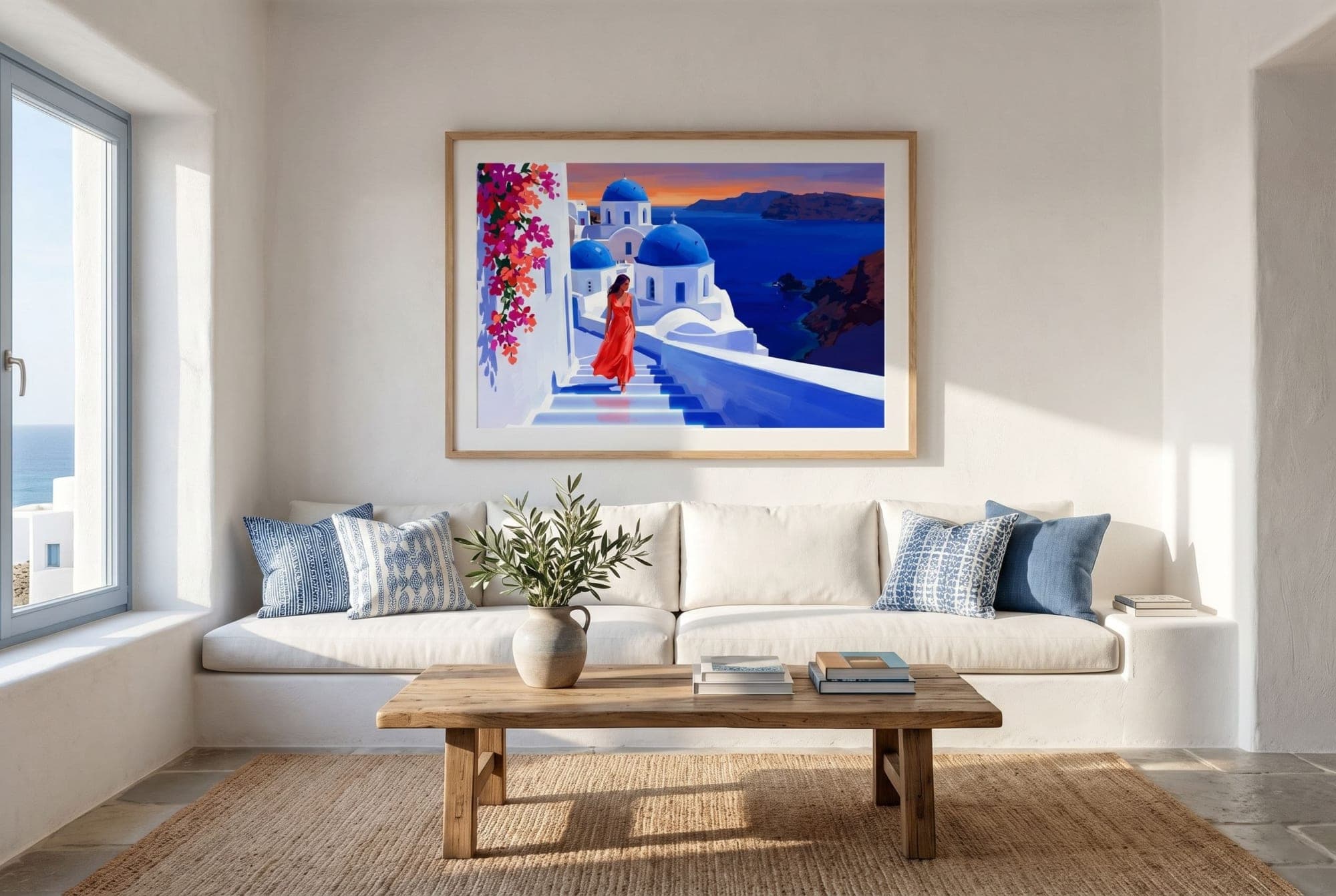 SANTORINI fine art print — in situ