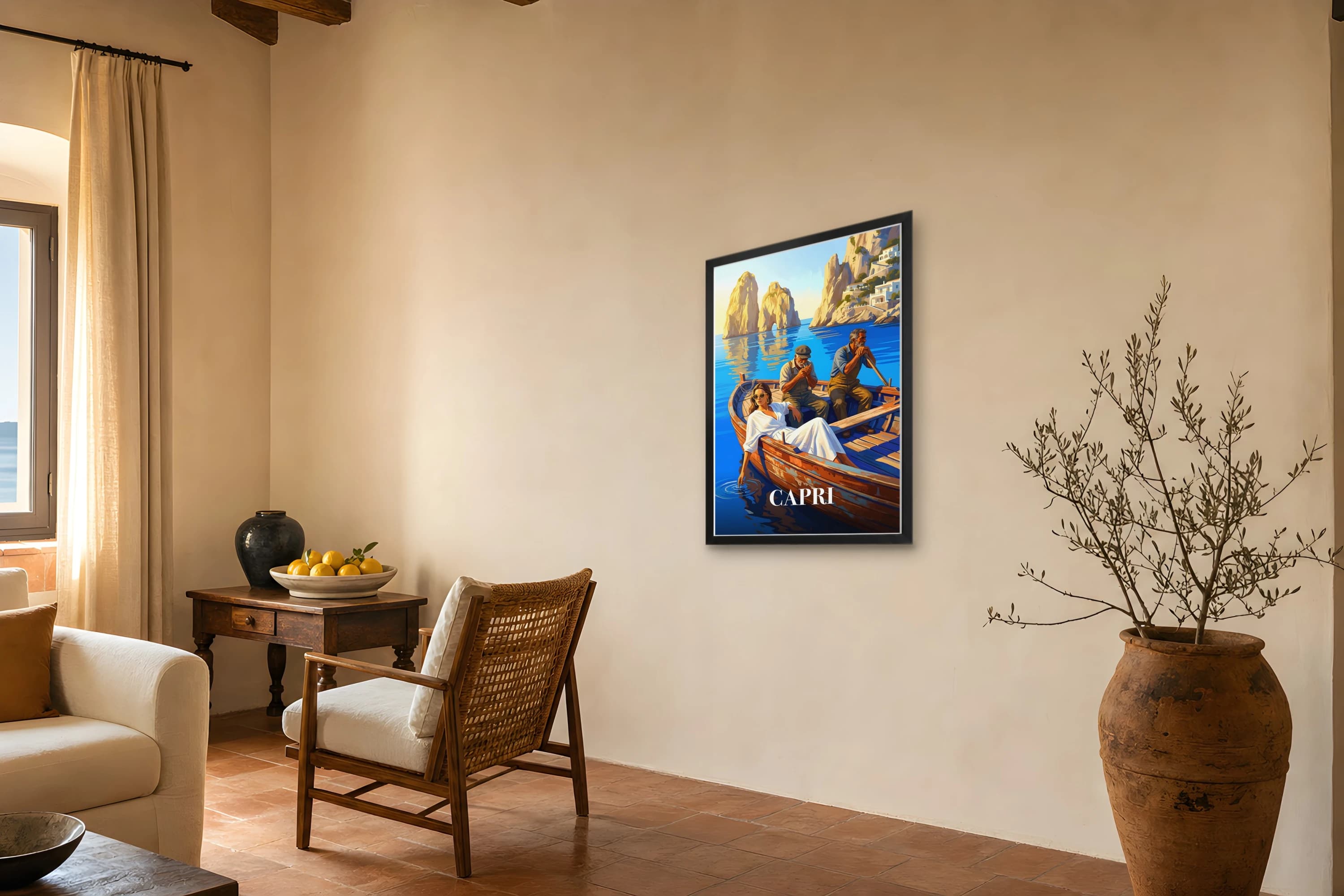 CAPRI fine art print — in situ