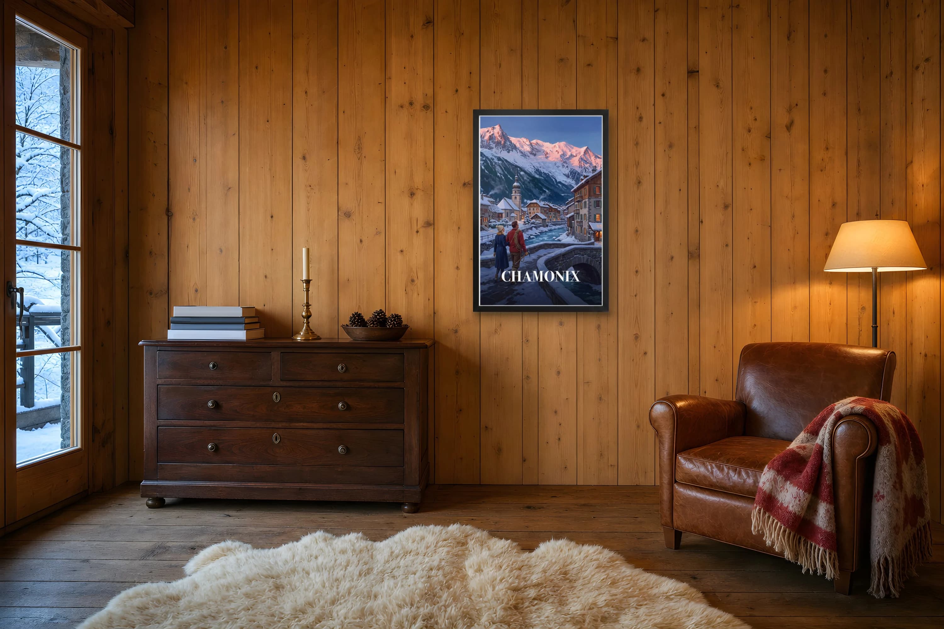 CHAMONIX fine art print — in situ
