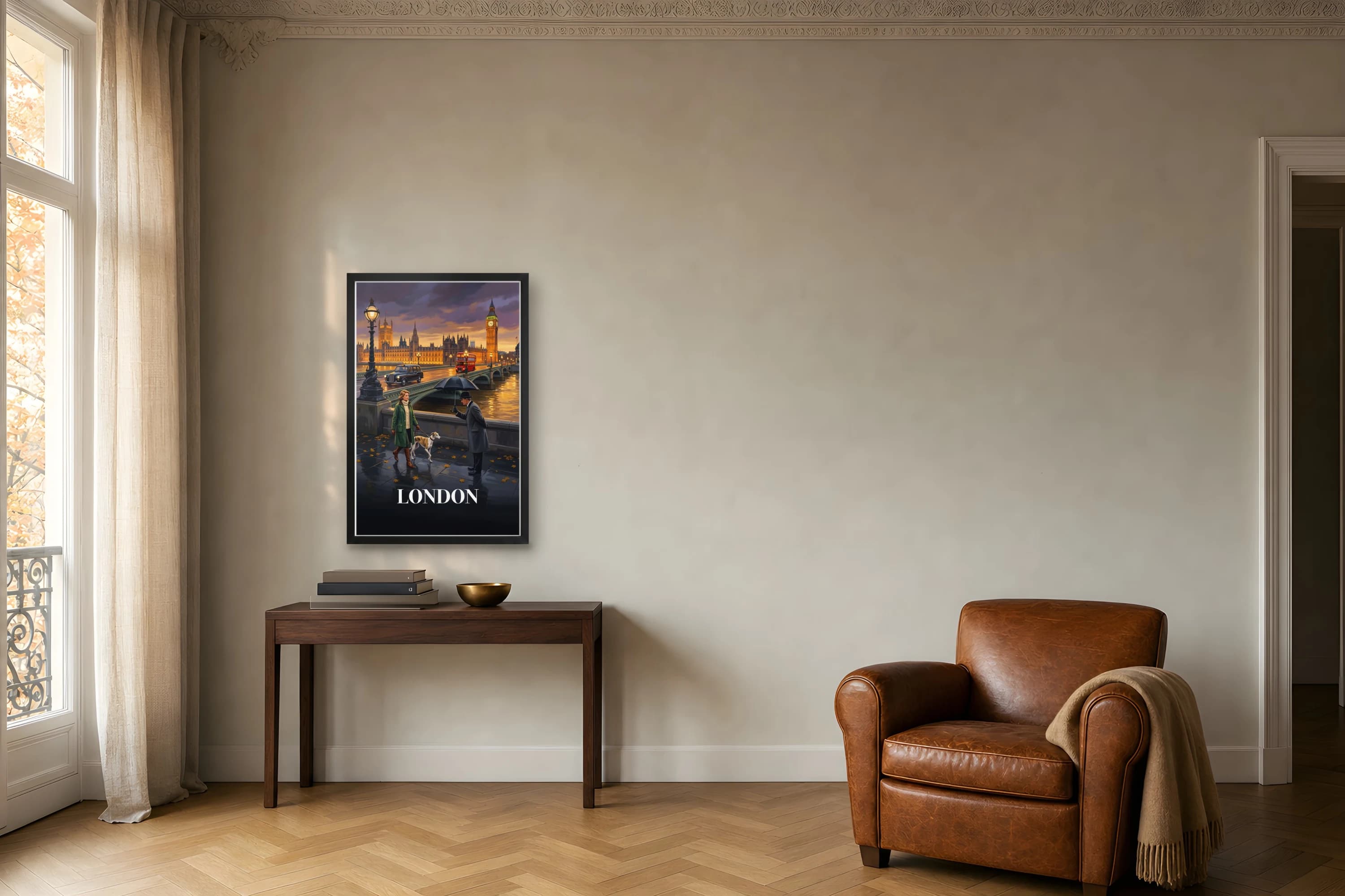 LONDON WESTMINSTER fine art print — in situ