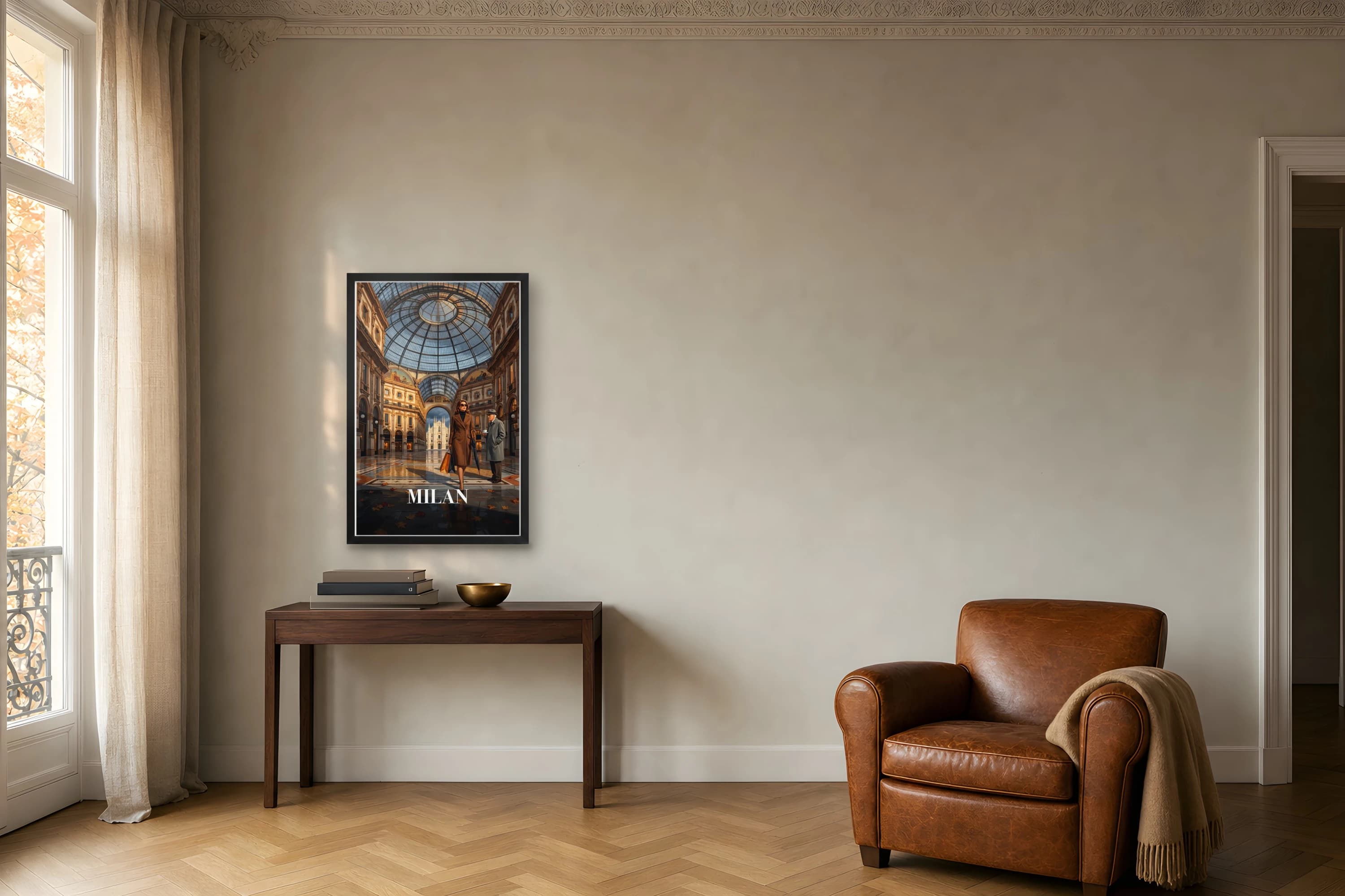 MILAN GALLERIA fine art print — in situ