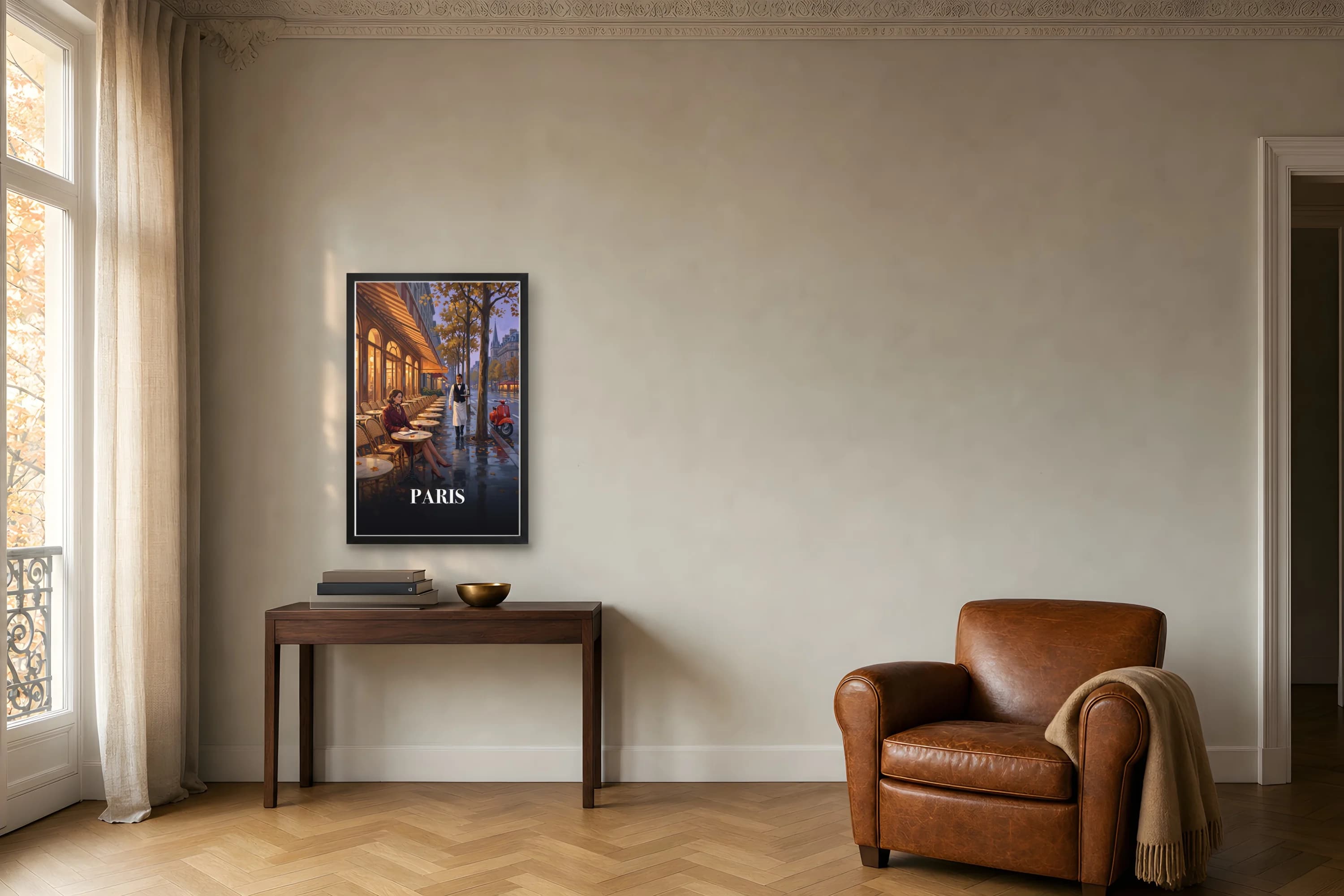 PARIS SAINT-GERMAIN fine art print — in situ