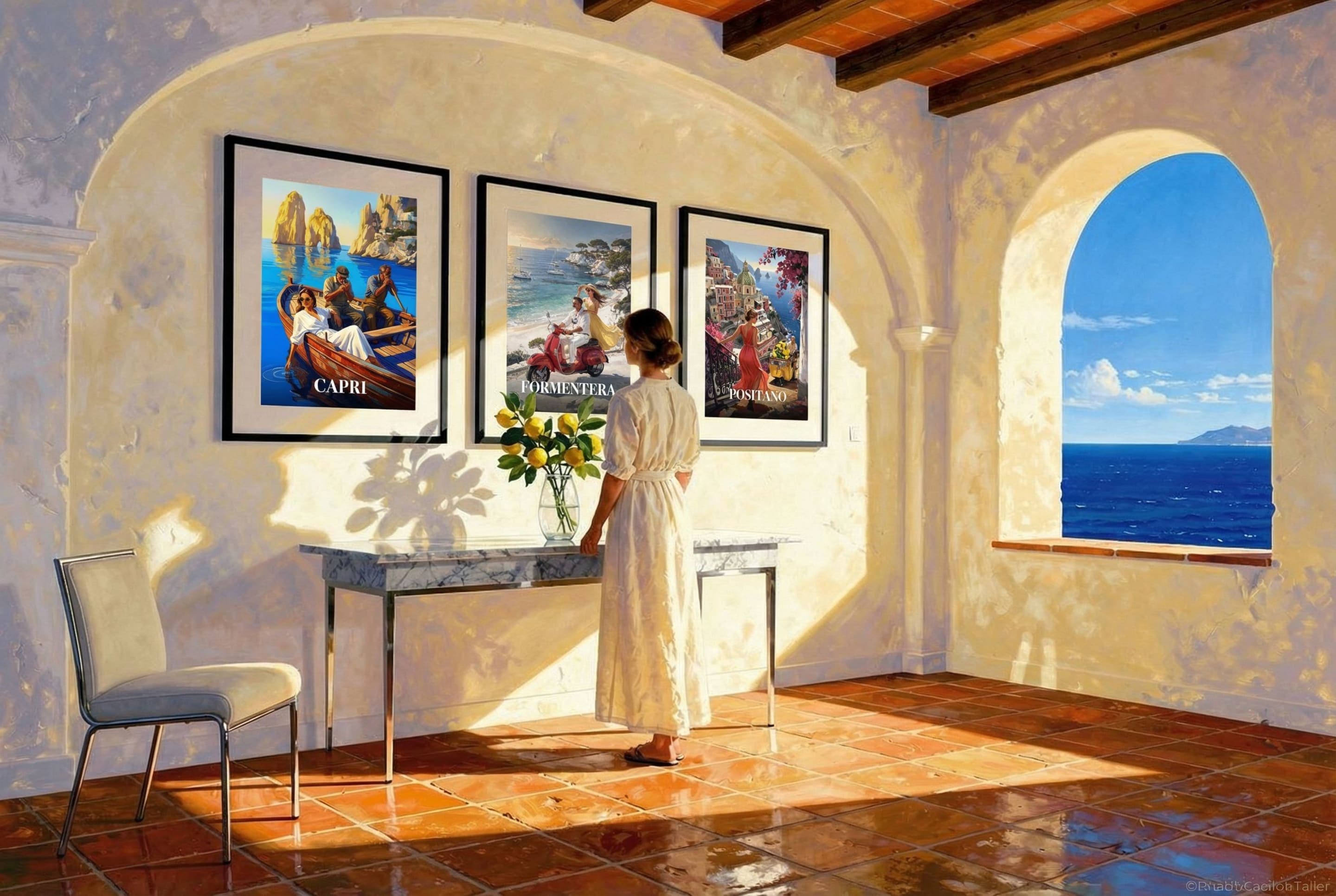 ENVOL fine art prints — Mediterranean Edit triptych